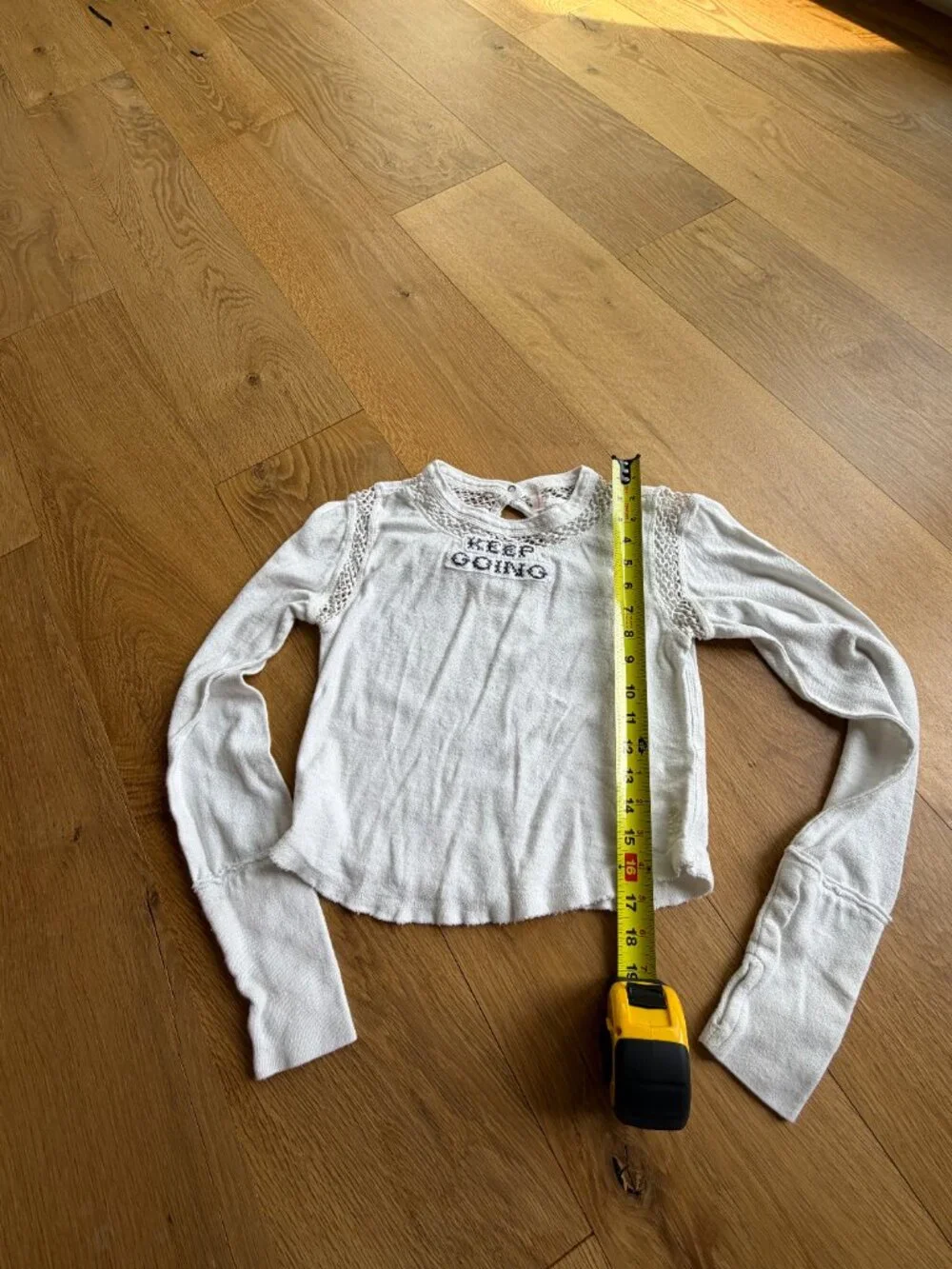 Free People Keep Going Lace LS Top Size XS